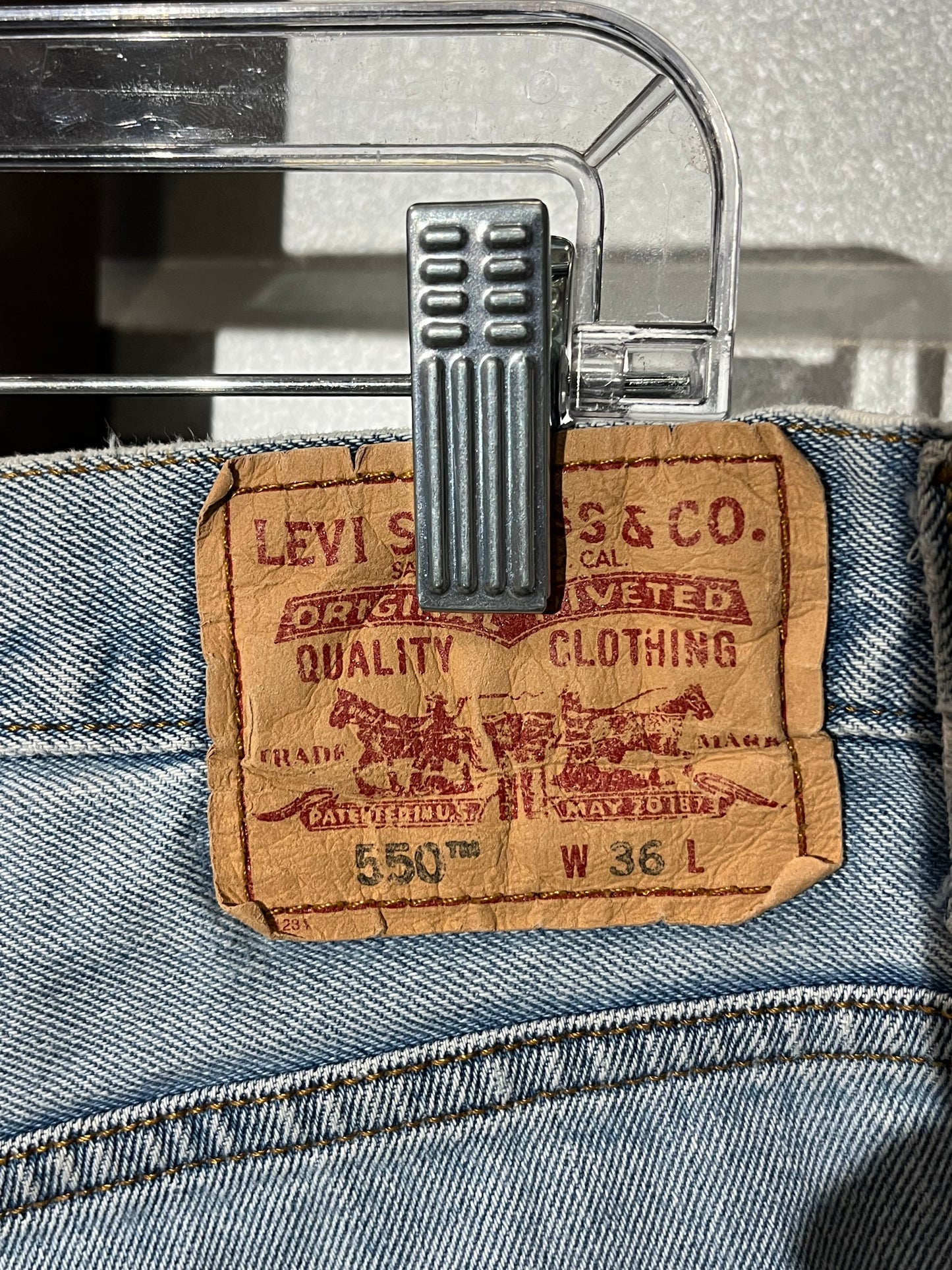 Levi 550 Jorts. 36 x 9