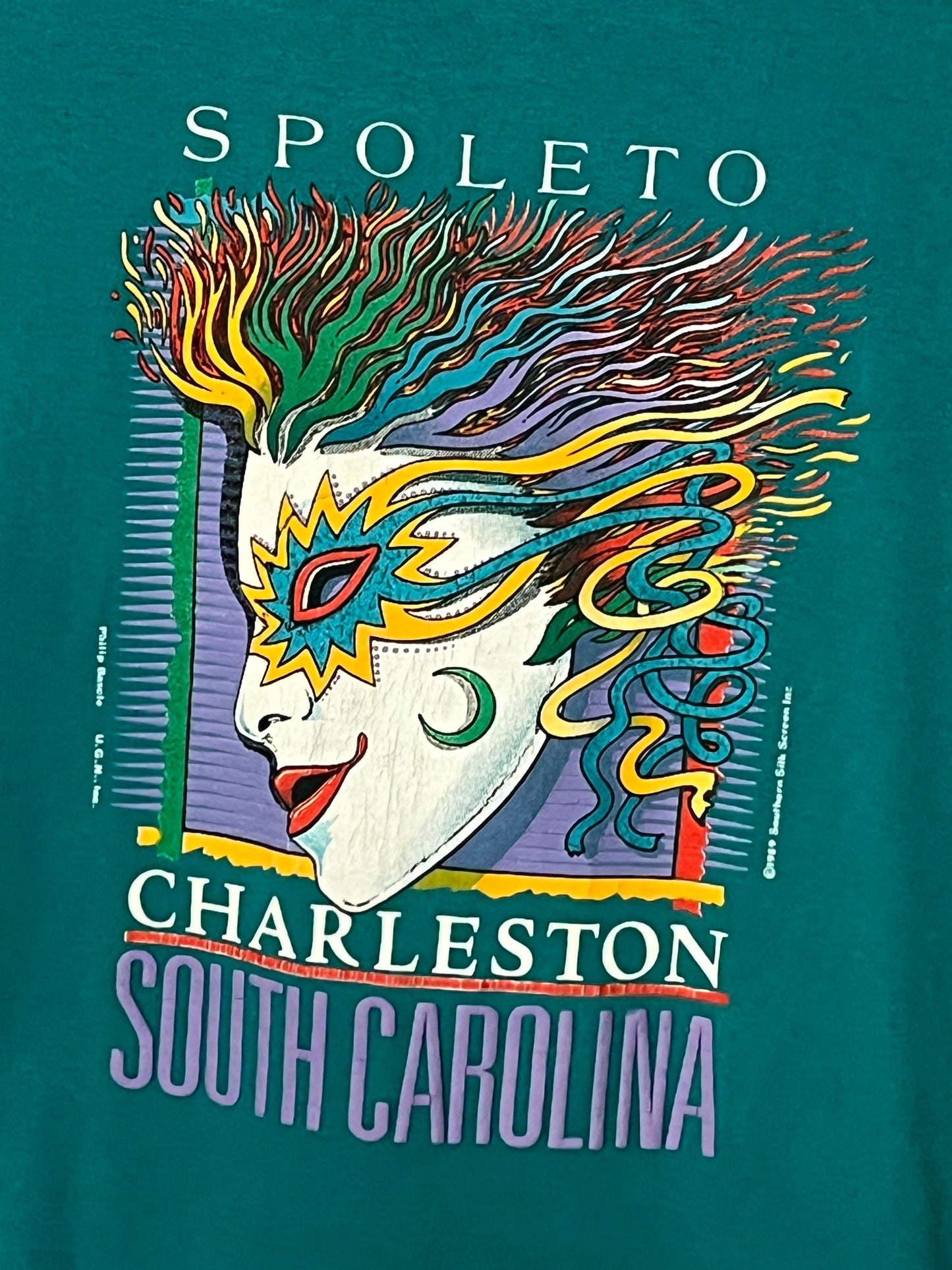 1989 Charleston Art T-shirt. M