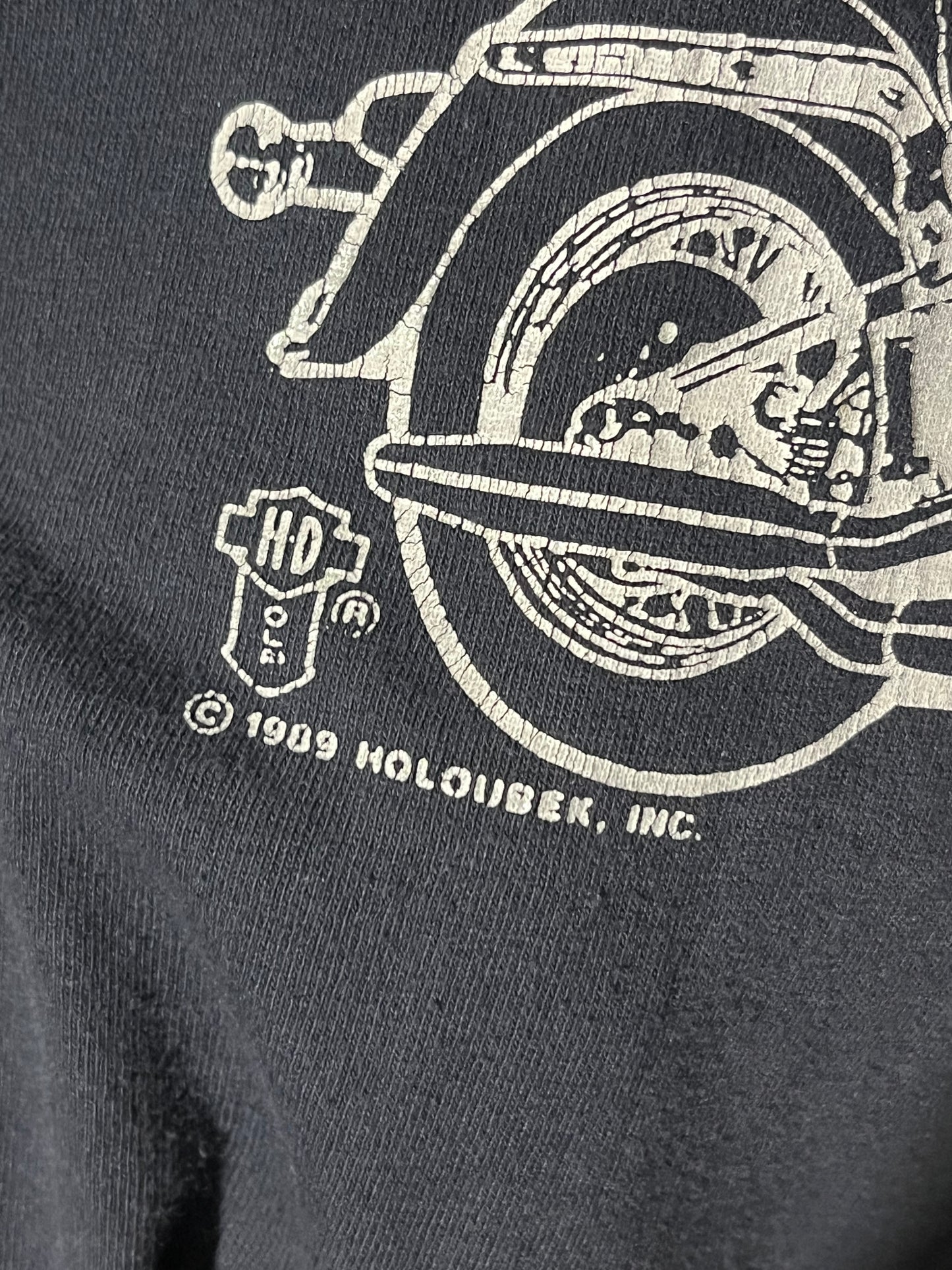 1989 Harley Bike T-shirt. L