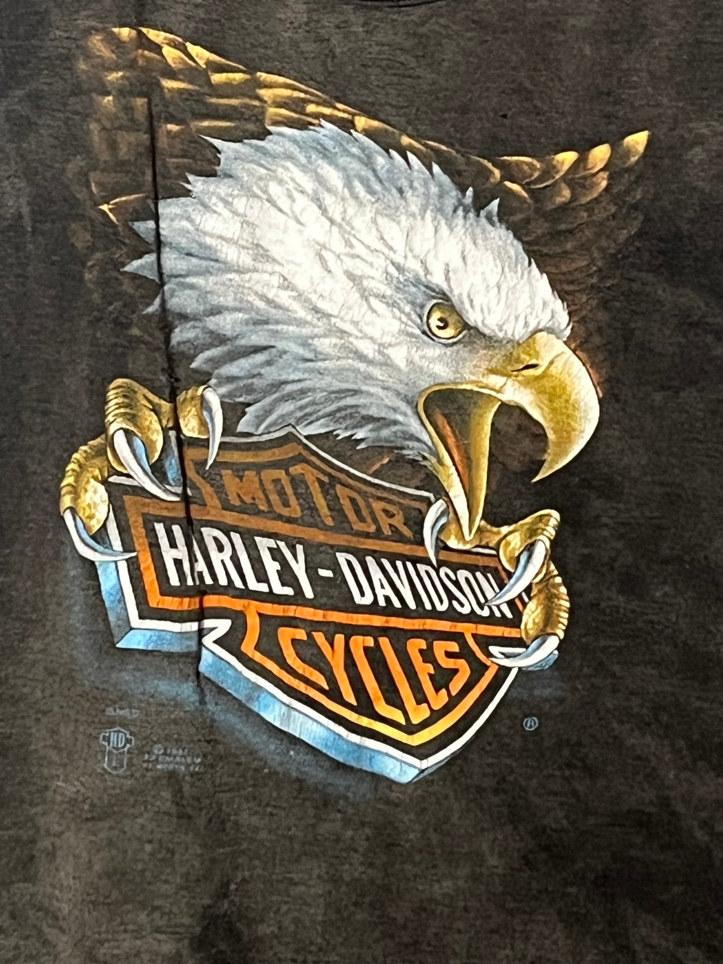3D Emblem Harley Tank Top. L