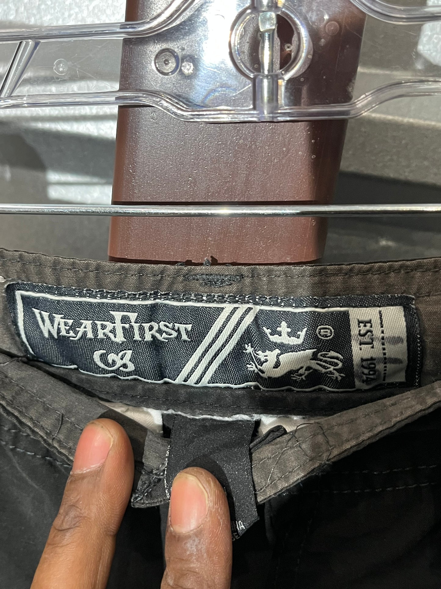 Black Y2K Cargos. 28x14