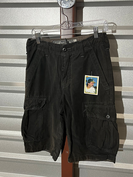 Black Y2K Cargos. 28x14