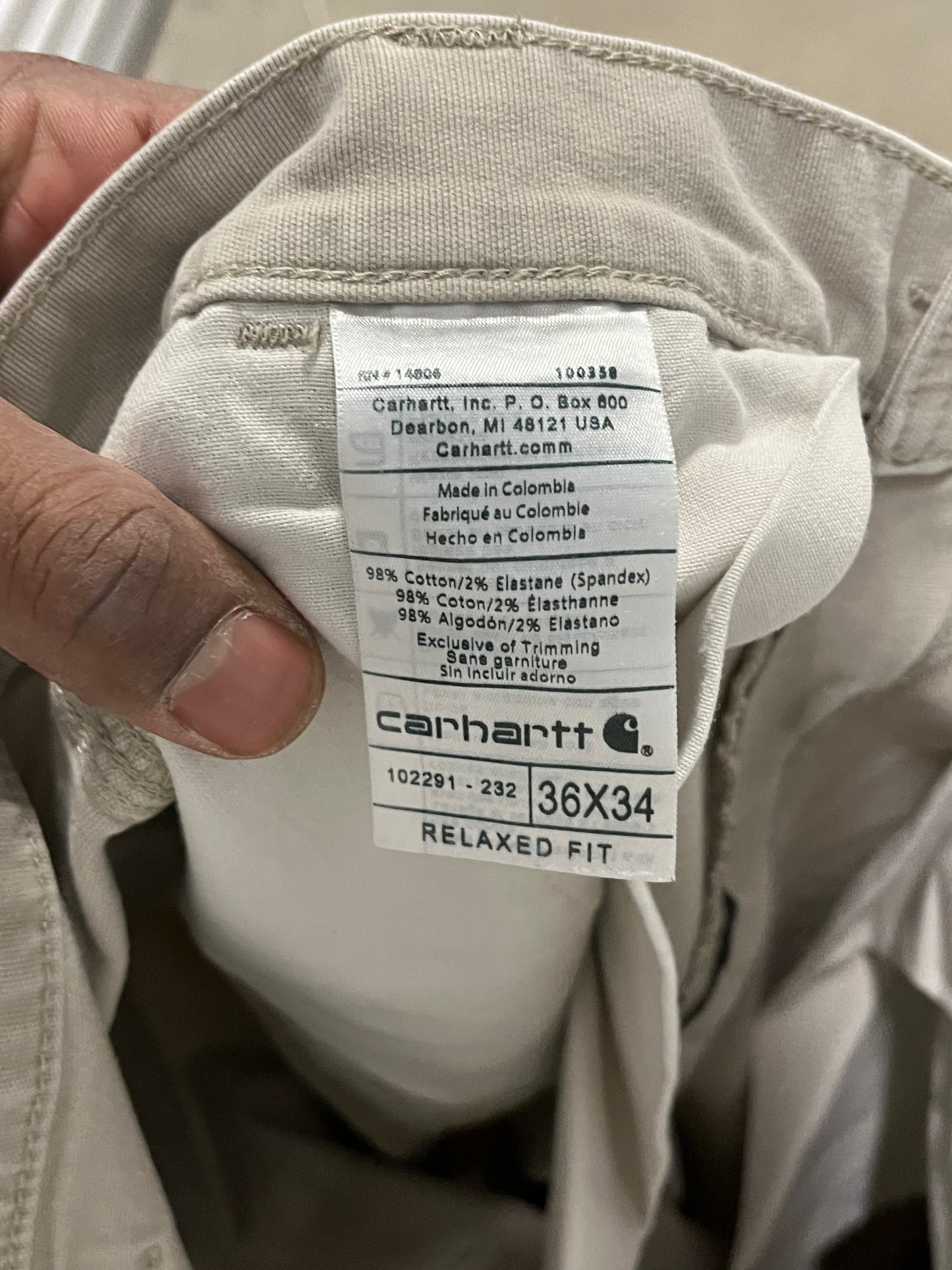 Carhartt Work Pants. 36x34