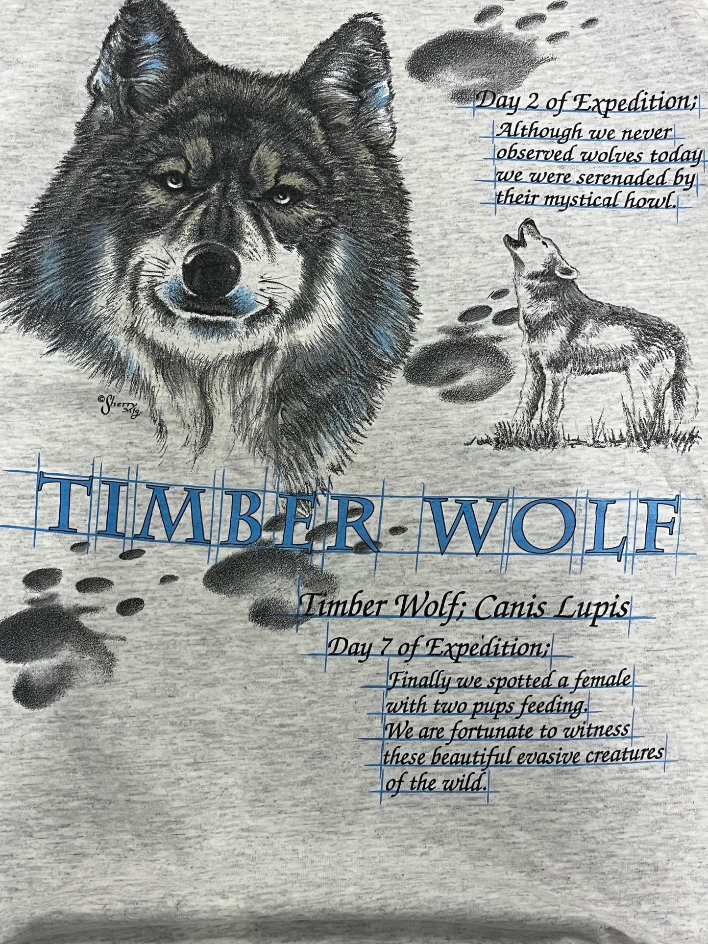 Vintage Wolf T-shirt. Xl