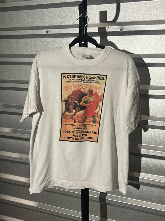 Vintage Spanish Bull Fighting T-shirt. (Xl)