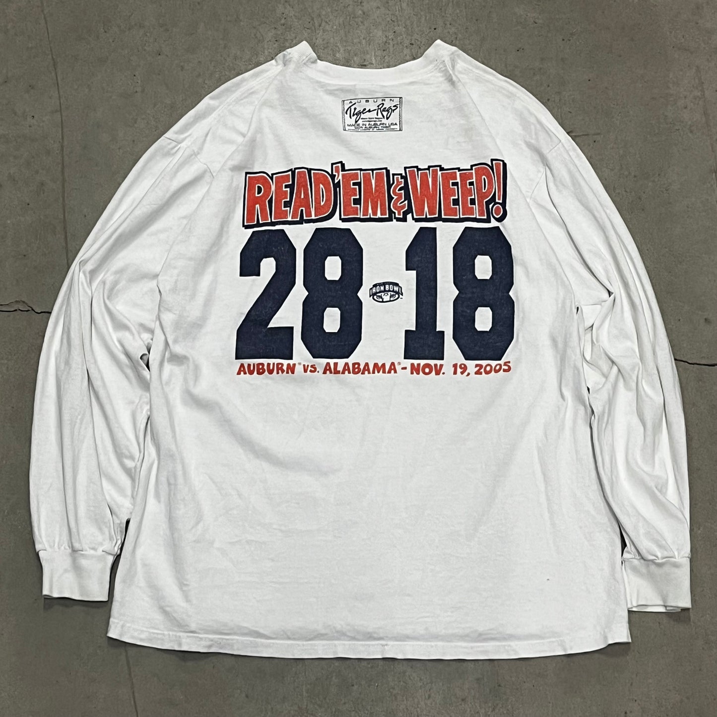 2005 Iron Bowl T-shirt. L