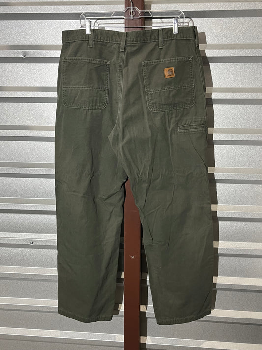 Green Carhartt Carpenter Pants. 38 x 32
