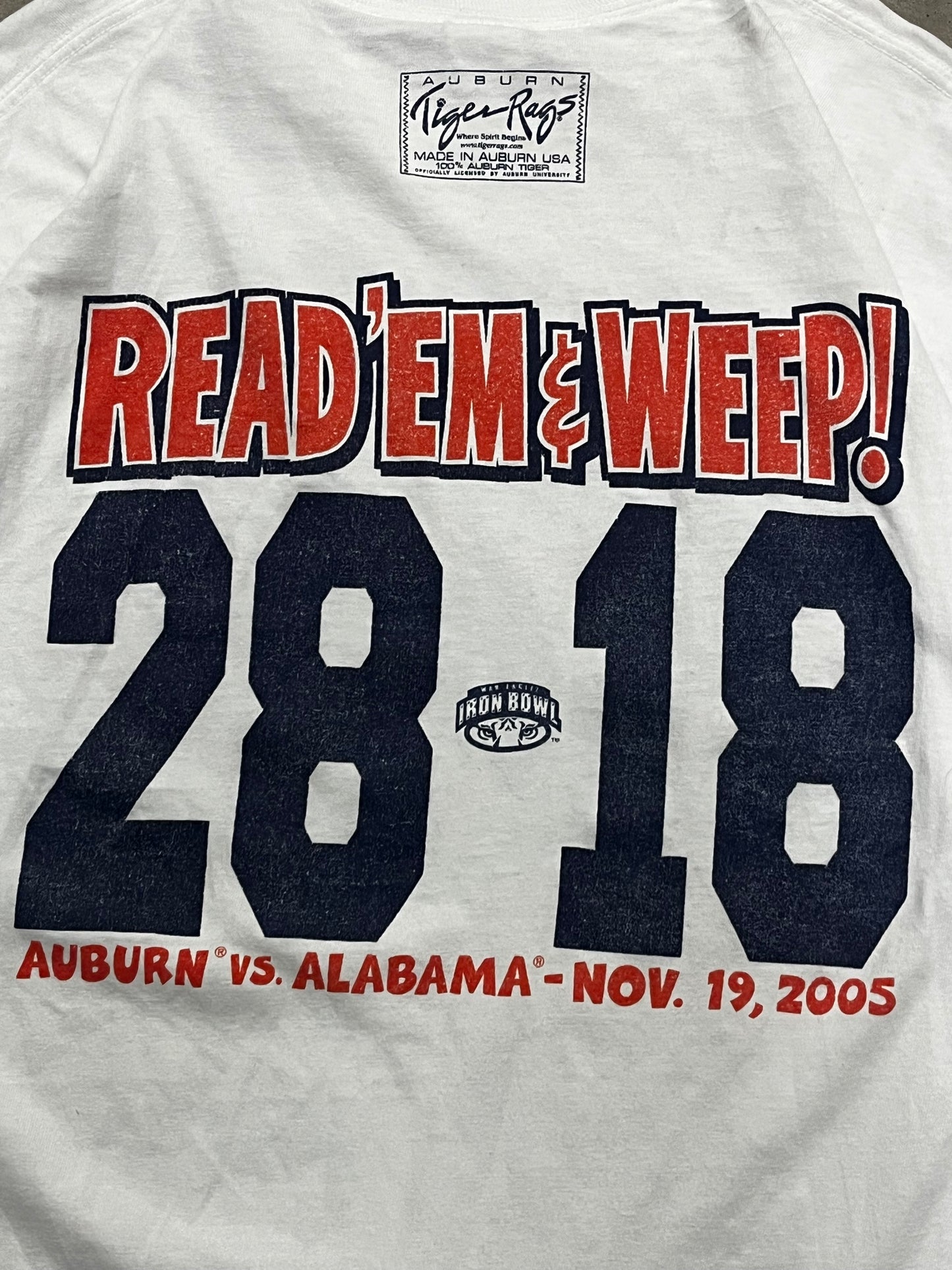 2005 Iron Bowl T-shirt. L